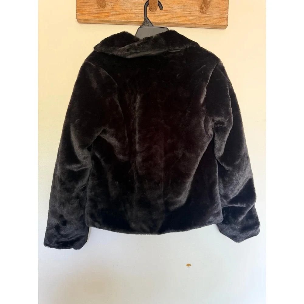 Epic Threads faux fur jacket girls Large 14/16 dressy formal stylish preppy chic